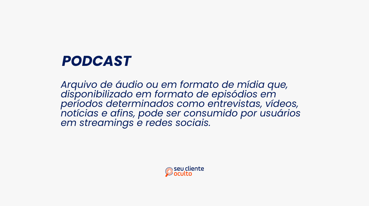 Definição de podcast